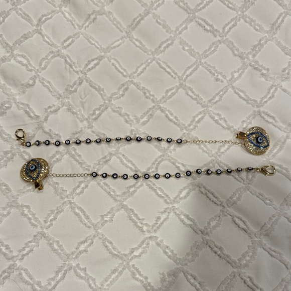 Other - Evil eye pacifier clips
